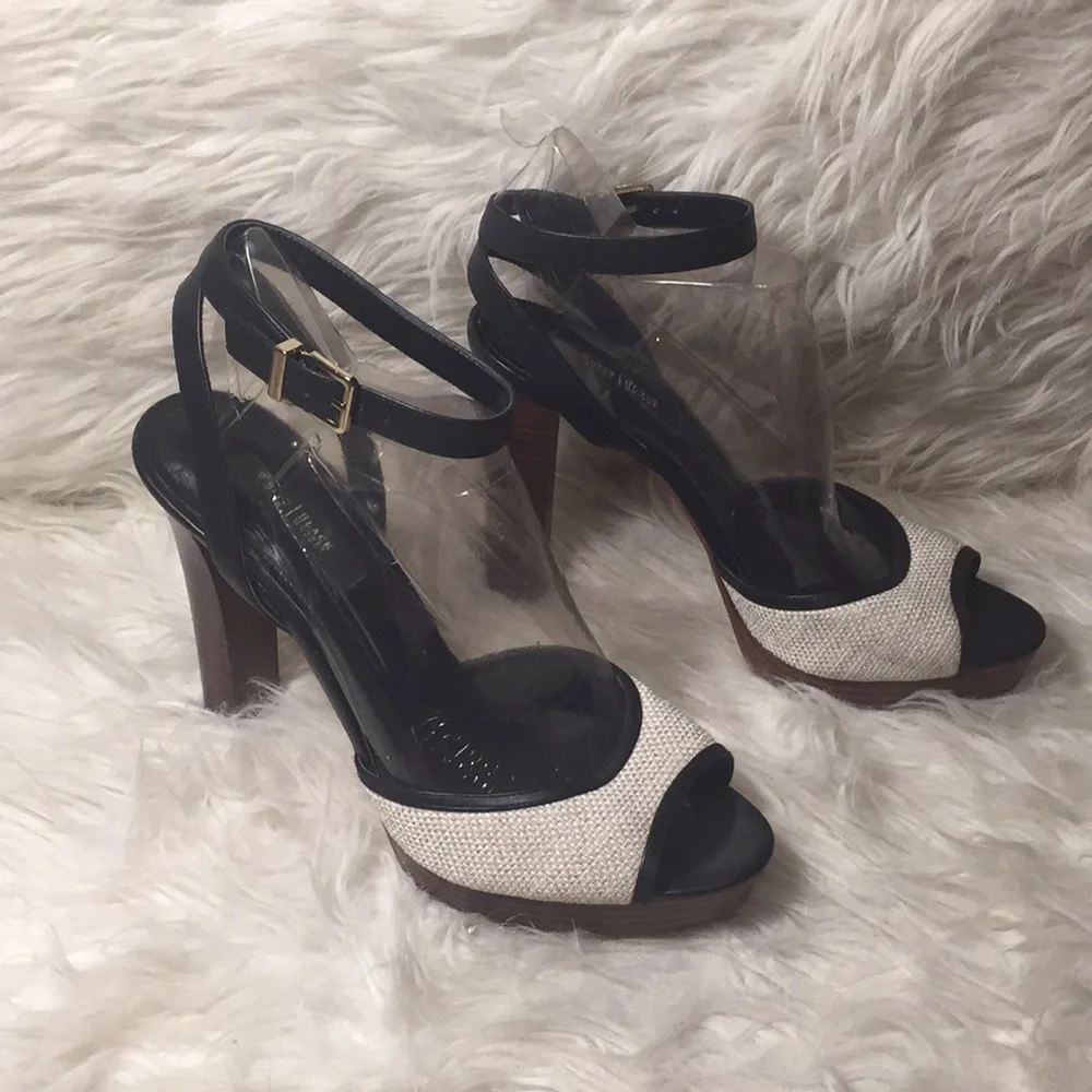 White House black market platform sandals